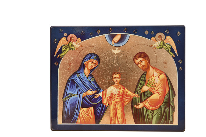 ICONE SAINTE FAMILLE AUX ETOILES 21X16CM -   - CLEMENCES
