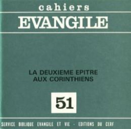 LA DEUXIEME EPITRE AUX CORINTHIENS CE 51 - CARREZ MAURICE - CERF