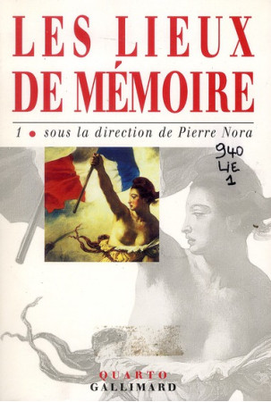 LIEUX DE MEMOIRE T1 - COLLECTIF - GALLIMARD