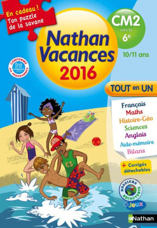 NATHAN VACANCES 2016 TOUT EN UN DU CM2 VERS 6E 10/11 ANS - COLLECTIF - Nathan