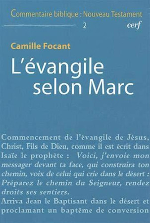 EVANGILE SELON MARC - FOCANT CAMILLE - CERF