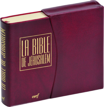BIBLE DE JERUSALEM POCHE VINYL BORDEAUX -  Ecole Biblique de Jerusalem - CERF