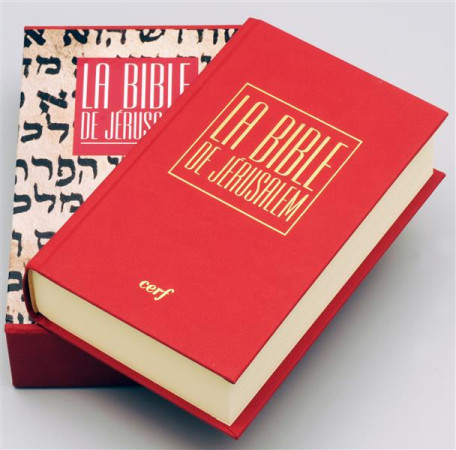 BIBLE DE JERUSALEM POCHE RELIEE ROUGE SOUS ETUI - ECOLE BIBLIQUE ARCHE - Cerf