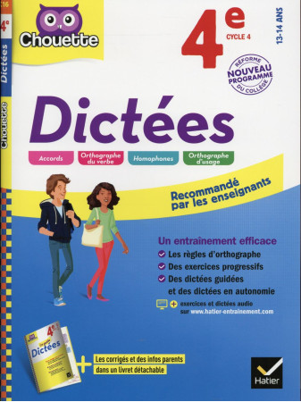 DICTEES 4E - FORMOND CHRISTINE - Hatier