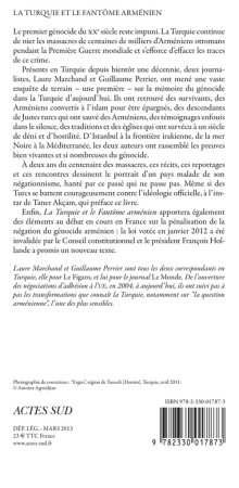 LA TURQUIE ET FANTOME ARMENIEN - Laure Marchand - ACTES SUD