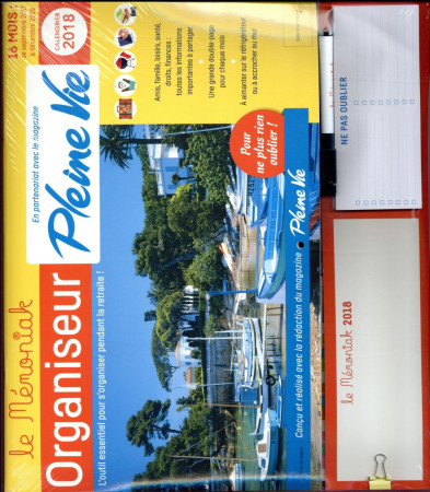 ORGANISEUR MEMONIAK SENIOR PLEINE VIE 2017-2018 - GSELL GERARD - Ed. 365