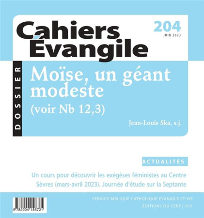CAHIERS EVANGILE - 204 - COLLECTIF - NC