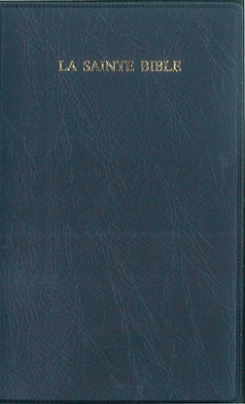 SAINTE BIBLE SEGOND 1910 SOUPLE VINYLE MARINE - Louis Segond - BIBLI O