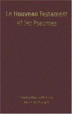 NOUVEAU TESTAMENT ET PSAUMES - COUVERTURE V INYL FORMAT 9 * 14 - OFFICIELLE TRAD. - EMMANUEL