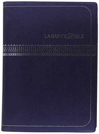 SAINTE BIBLE SEGOND 1910 COUVERTURE VINYL BLEU MARINE EMBOSSAGE ARGENT) - COLLECTIF - NC