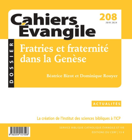 CAHIERS EVANGILE 208 - COLLECTIF - NC