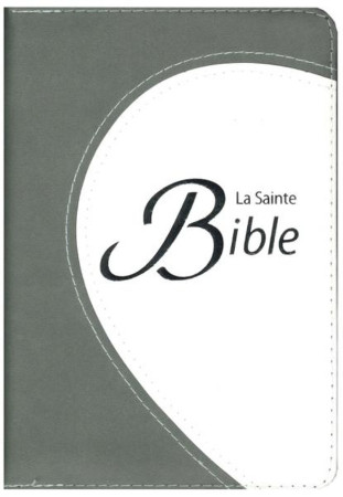 BIBLE COMPACTE SEGOND 1910 / MODELE SOUPLE, DUOTONE GRIS, RUBAN MARQUE PAGE, TRANCHE ARGENTEE, FERME - VERSION SEGOND 1910 - CLC26