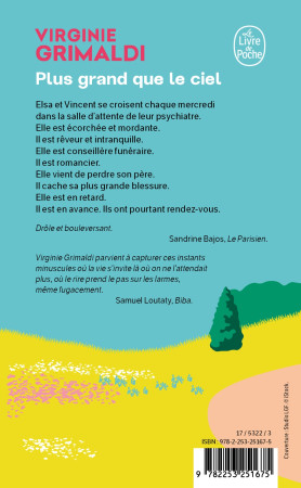 Plus grand que le ciel - Virginie Grimaldi - LGF